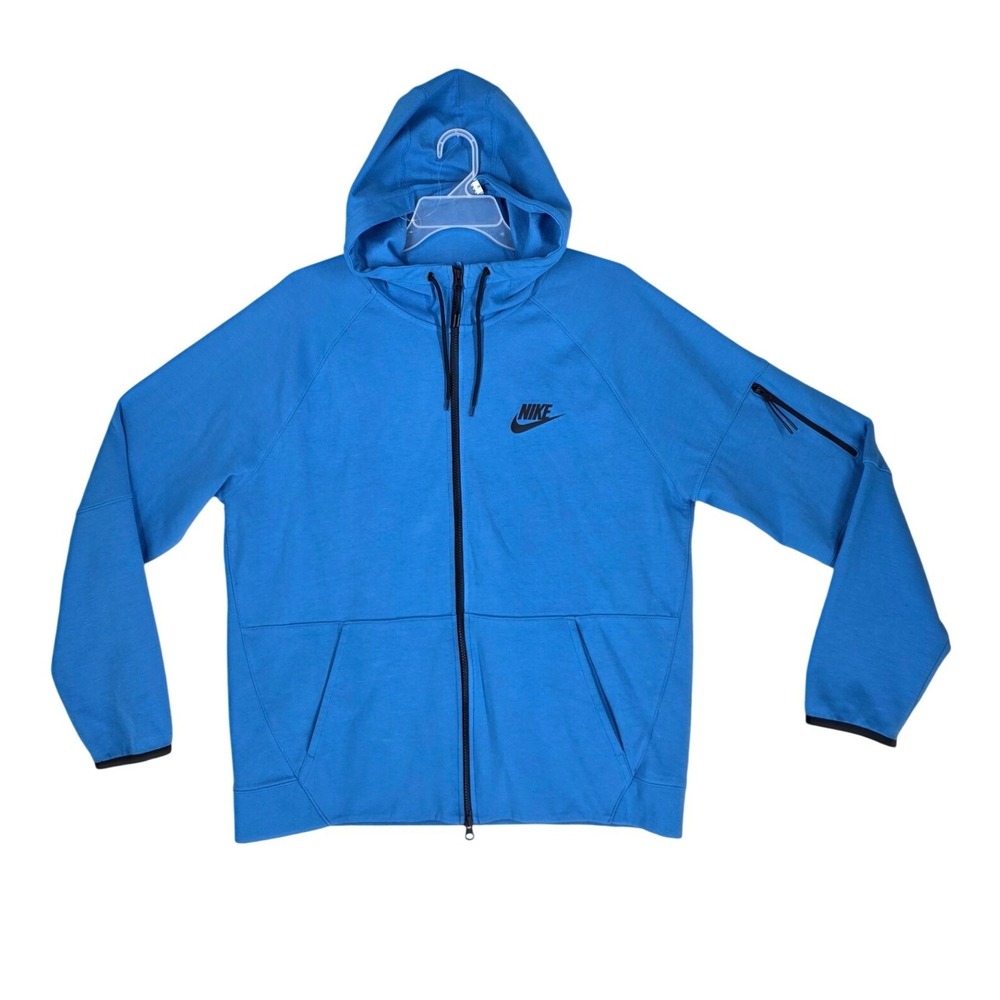 Nike Sportswear Tech Fleece Hoodie Jacket Mens XL Full Zip Blue DD5284-435 - Picture 2 of 10
